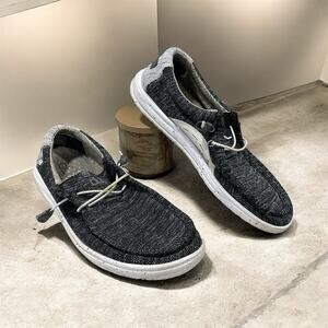 Hey Dude Men's Size 11 Wally-Free Phantom Gray Comfortable Casual Shoes